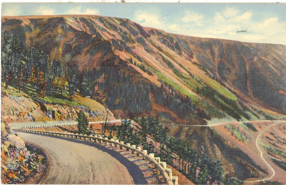 Climbing out of Rock Creek Canon to Beartooth Plateau, Cooke City--Red Lodge Highway to Yellowstone - Carey's Emporium