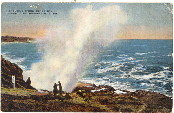 Spouting Horn, Depoe Bay, Oregon Coast Highway U. S. 101 - Carey's Emporium