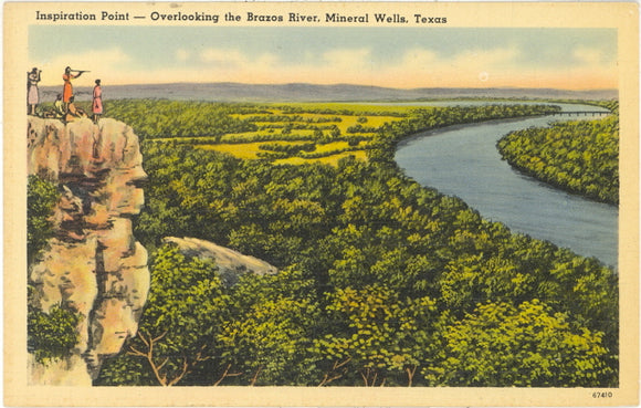 Inspiration Point, Overlooking the Brazos River, Mineral Wells, TX - Carey's Emporium