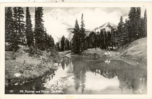 Mt. Ranier and Mirror Lake, Mt. Ranier, WA - Carey's Emporium