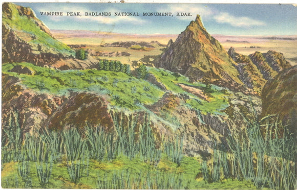 Vampire Peak, Badlands National Monument, SD - Carey's Emporium