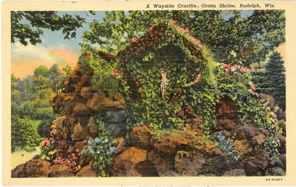 A Wayside Crucifix, Grotto Shrine, Rudolph, WI - Carey's Emporium