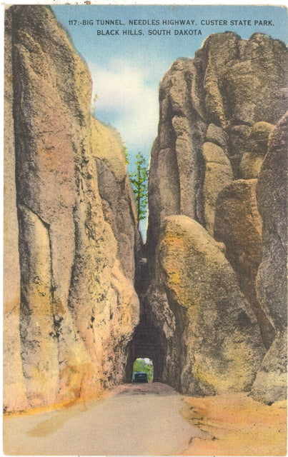 Big Tunnel on Needles Highway, Custer State Park, Black Hills, SD - Carey's Emporium