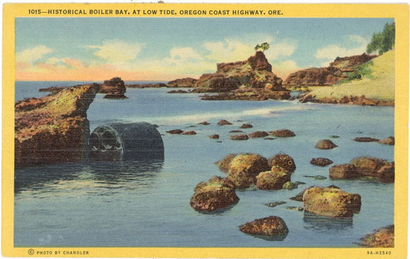 Historical Boiler Bay, at Low Tide, Oregon Coast Highway OR - Carey's Emporium