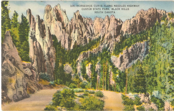 Horseshow Curve Along Needles Highway, Custer State Park, Black Hills, SD - Carey's Emporium
