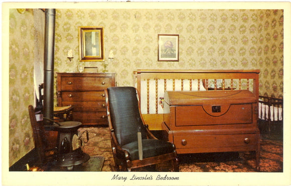 Mary Lincoln's Bedroom, Abraham Lincoln's Home, Springfield, IL - Carey's Emporium