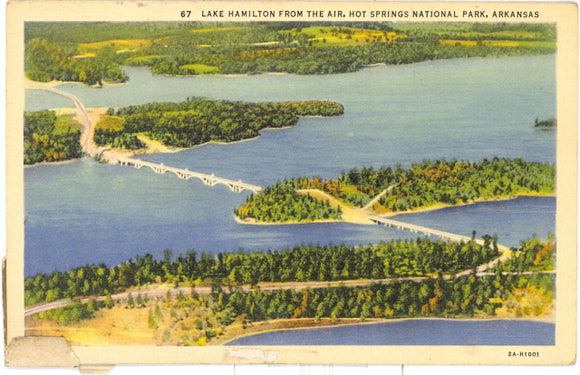 Lake Hamilton from the Air, Hot Springs National Park, AR - Carey's Emporium