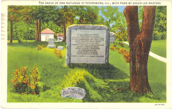 The Grave of Ann Rutledge at Petersburg, IL - Carey's Emporium