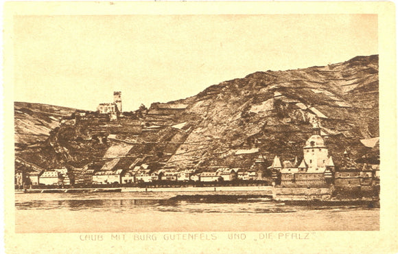 Caub mit Burg Gutenfels und Die Pfalz - Carey's Emporium