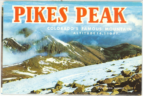 Pikes Peak, Colorado's Famous Mountain Souvenir Folder - Carey's Emporium