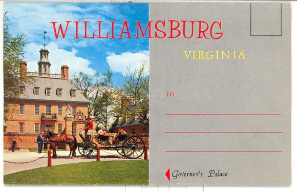 Williamsburg, VA Souvenir Folder - Carey's Emporium