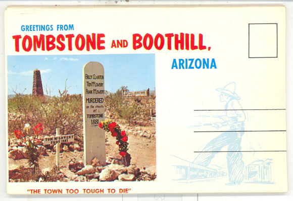 Greetings from Tombstone and Boothill, AZ Souvenir Folder - Carey's Emporium