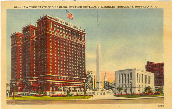 New York State Office Building, Statler Hotel and McKinley Monument, Buffalo, NY - Carey's Emporium