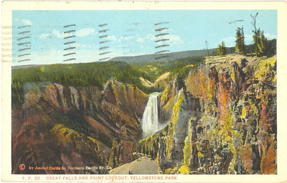 Great Falls and Point Lookout, Yellowstone National Park - Carey's Emporium