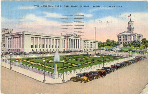War Memorial Bldg. and State Capitol, Nashville, TN - Carey's Emporium
