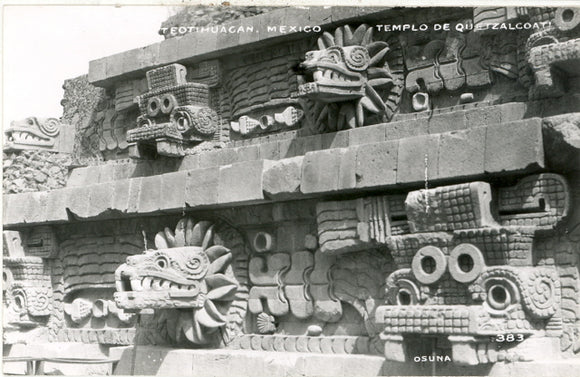 Templo de Quetzalcoatl, Teotihuacan, Mexico - Carey's Emporium
