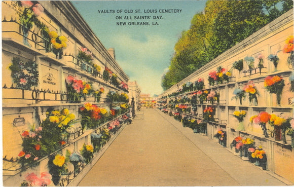 Vaults of Old St. Louis Cemetery on All Saints' Day, New Orleans, LA - Carey's Emporium
