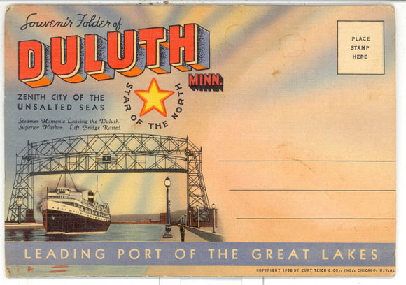 Duluth Minn., Zenith City of the Unsalted Sea Souvenir Folder - Carey's Emporium