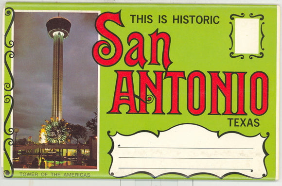This is Historic San Antonio, TX Souvenir Folder - Carey's Emporium