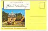 Greetings from Historic Williamsburg, VA Souvenir Folder - Carey's Emporium