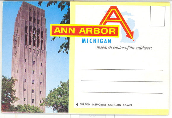 Ann Arbor, MI Souvenir Folder - Carey's Emporium