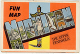 Upper Michigan Souvenir Folder and Fun Map - Carey's Emporium