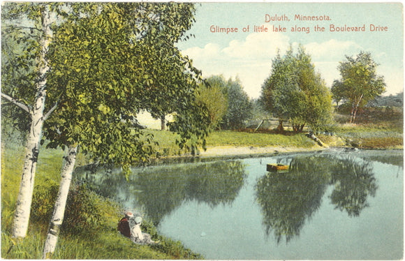 Glimpse of Little Lake Along the Boulevard Drive, Duluth, MN - Carey's Emporium