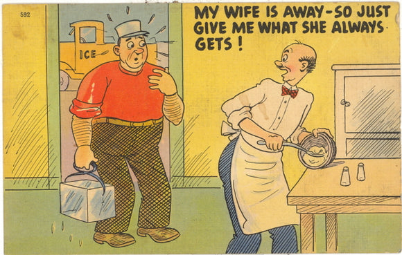 My Wife is Away, So Just Give Me What She Always Gets! - Carey's Emporium