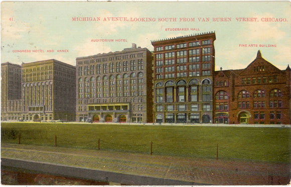 Michigan Ave., South from Van Buren, Chicago, IL - Carey's Emporium