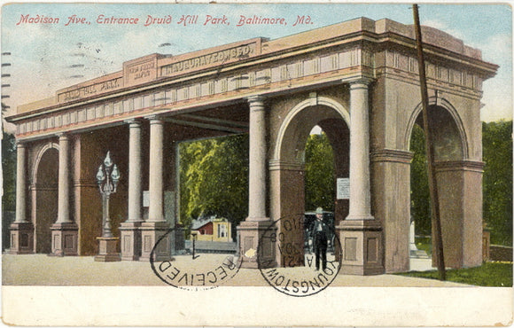 Madison Ave. Entrance Duid Hill Park, Baltimore, MD - Carey's Emporium