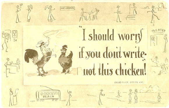 I Should Worry if You Don't Write--Not This Chicken! - Carey's Emporium
