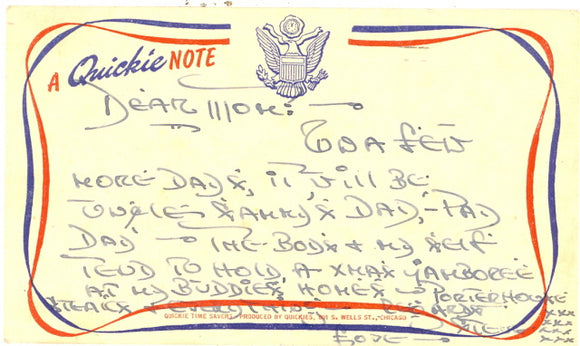 A Quickie Note - Carey's Emporium