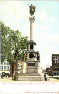 Soldiers' Monument on the Common, Worcester, MA - Carey's Emporium