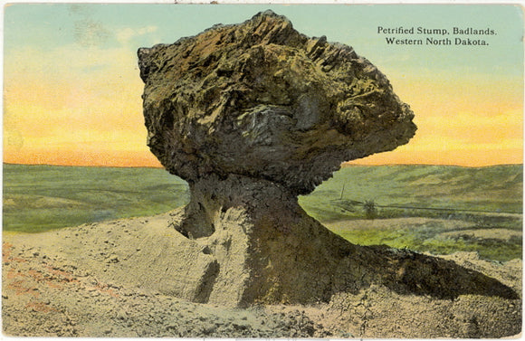 Petrified Stump, Badlands, ND - Carey's Emporium