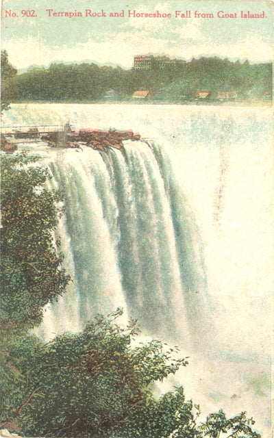 Terrapin Rock and Horseshoe Fall From Goat Island, Niagara Falls, NY - Carey's Emporium