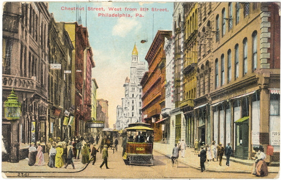 Chestnut Street, West from 8th Street, Philadelphia, PA - Carey's Emporium