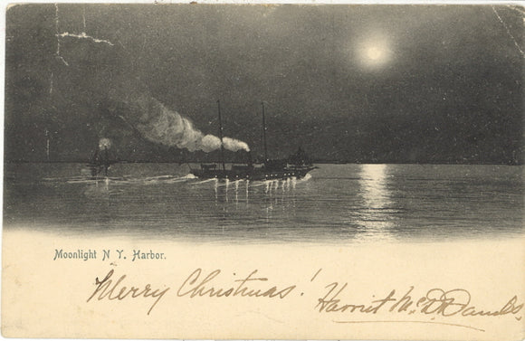 Moonlight N.Y. Harbor - Carey's Emporium