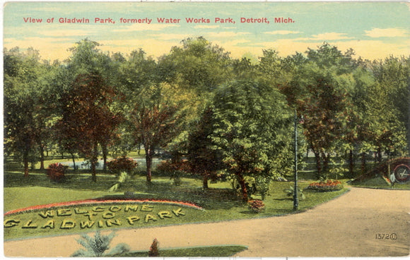 View of Gladwin Park, formerly Water Works Park, Detroit, MI - Carey's Emporium