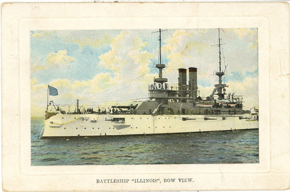 Battleship Illinois Bow View - Carey's Emporium