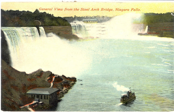 General View from the Steel Arch Bridge, Niagara Falls, NY - Carey's Emporium