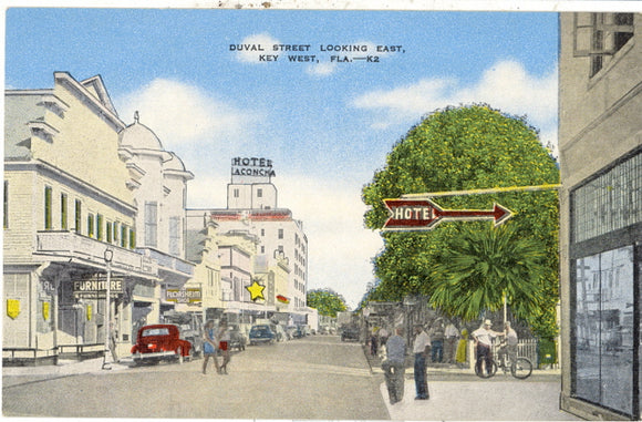 Duval Street, Looking East, Key West, FL - Carey's Emporium