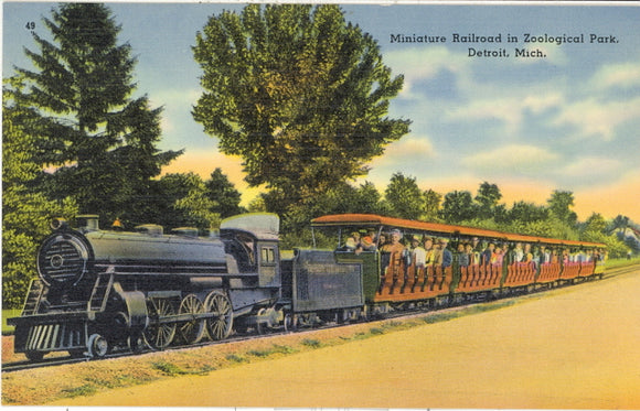 Miniature Railroad in Zoological Park, Detroit, MI - Carey's Emporium