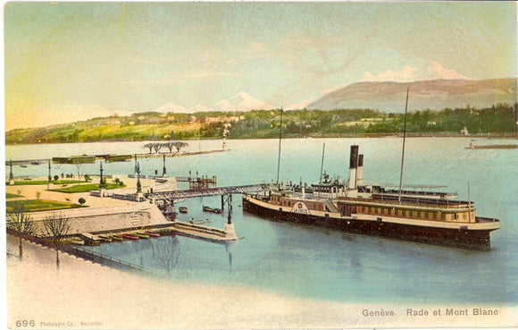 Rade et Mont Blanc, Geneve - Carey's Emporium