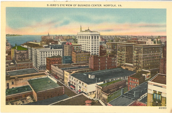 Bird's-Eye View of Business Center, Norfolk, VA - Carey's Emporium