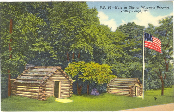 Huts at Site of Wayne's Brigade, Valley Forge, PA - Carey's Emporium