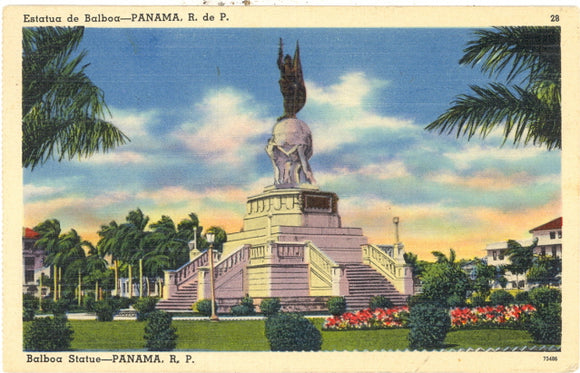 Balboa Statue, Panama, R. P. - Carey's Emporium