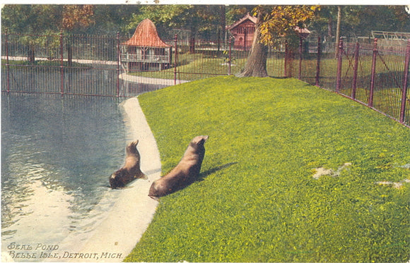 Seal Pond, Belle Isle, Detroit, MI - Carey's Emporium