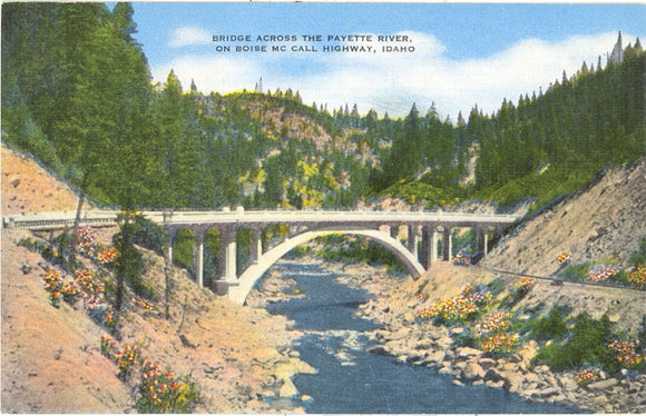 Bridge Across the Fayette River, On Boise Mc Call Highway, ID - Carey's Emporium