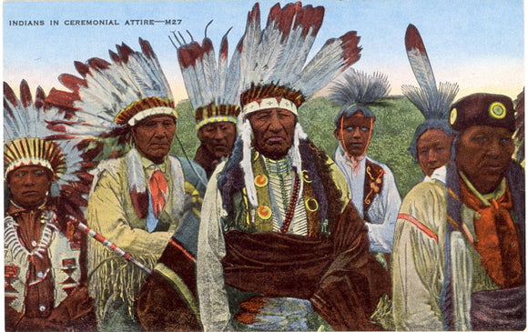 Indians in Ceremonial Attire - Carey's Emporium
