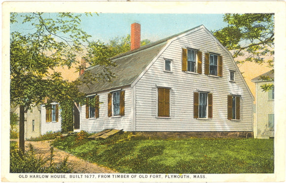 Old Harlow House, Built 1677, from Timber of Old Fort, Plymouth, MA - Carey's Emporium